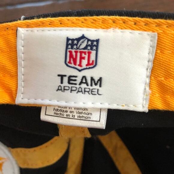 Pittsburgh Steelers hat NFL Team Apparel Snapback Black Cap - Picture 5 of 11